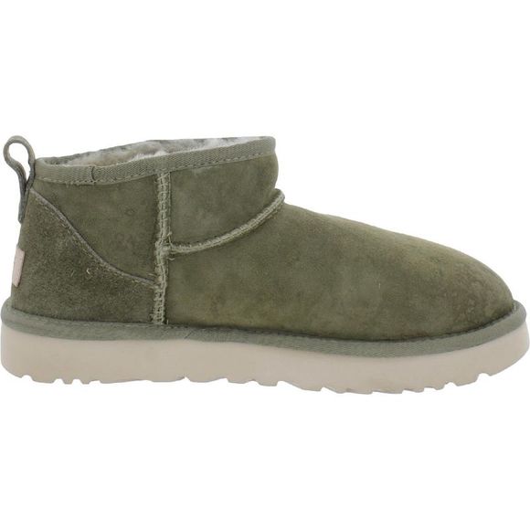 Ugg Classic Ultra Mini Women's Suede Wool Lined Ankle Boots NWOB - Picture 2 of 4